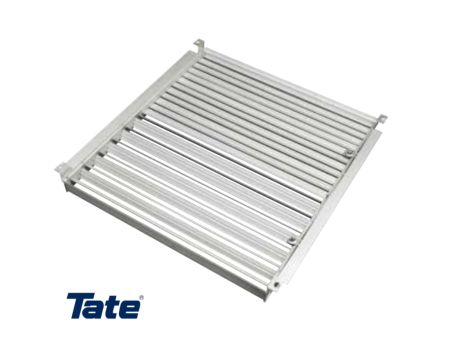 Drop in damper allows data center operators to individually adjust airflow to two zones within an aisle.