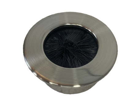 Heavy-duty aluminum version of our standard 3” brush grommet.