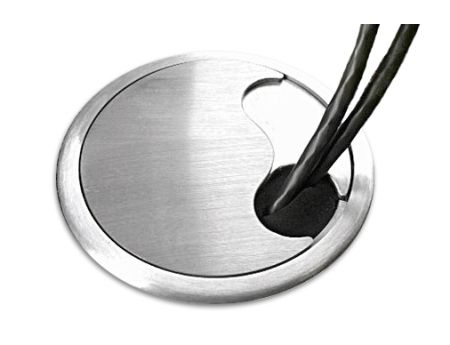 A special neoprene insert inside of the grommet creates an airtight seal around cables, eliminating air loss 