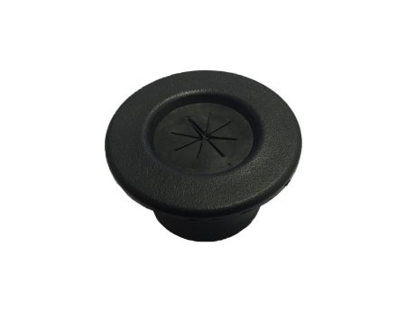 Neatly secures cabling, flush design in black