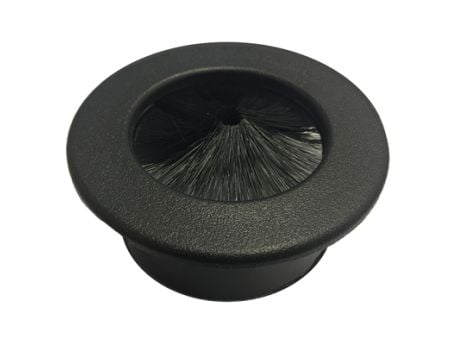 Brushes create a nice seal around the cables 