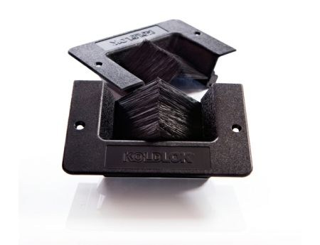 Split design allows installation or removal without disturbing existing cables