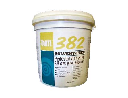 Specially formulated adhesive is compatible with all raised floor systems