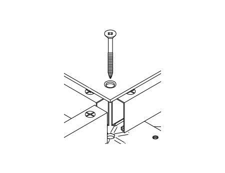 Combo Screws are specially designed to attach Tate Floor Panels to the pedestal head with stringers. 