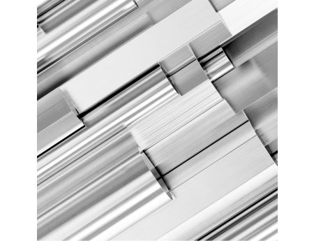 Aluminum threshold for ramp landing. 