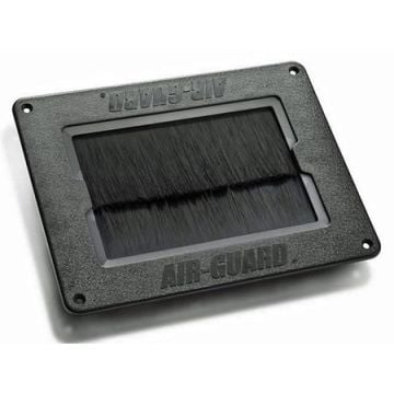Integral to the floor system, brushes on the top