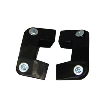 Pre-formed corners make the 90 degree transition between two pieces of L or F molding when trimming cable cutouts.