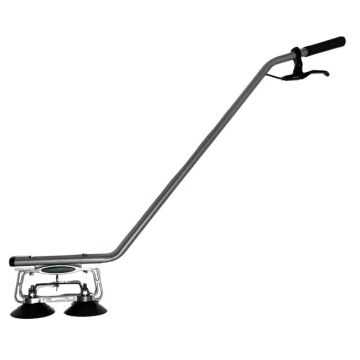 This tool was designed so the user can stand and not have to bend or kneel down when lifting and replacing access floor panels.