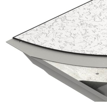 Cross section view of laminated panel