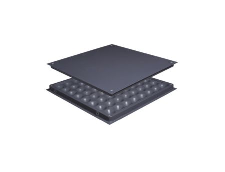 Bare Panel Kit, Image shows top and underside of raised floor panel.