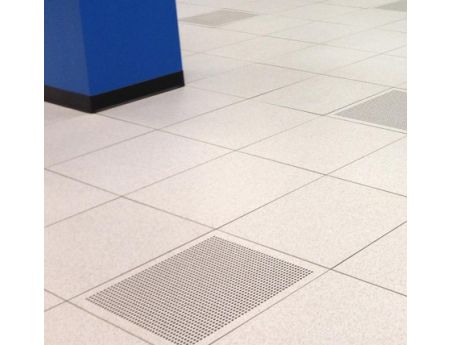 Computer Access Floor for Data Centers force underfloor air to cool servers.