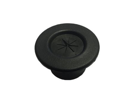 Neatly secures cabling, flush design in black
