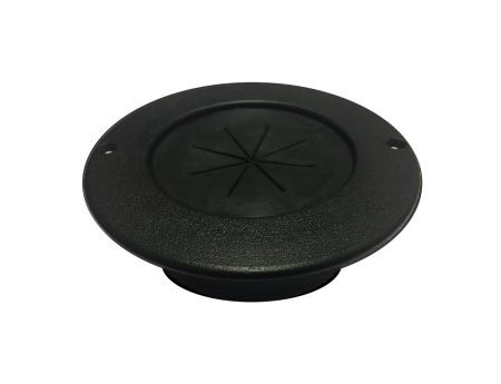 Neatly secures cabling, flush design in black