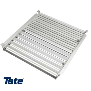 Drop in damper allows data center operators to individually adjust airflow to two zones within an aisle.