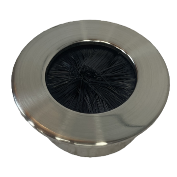 Heavy-duty aluminum version of our standard 3” brush grommet.