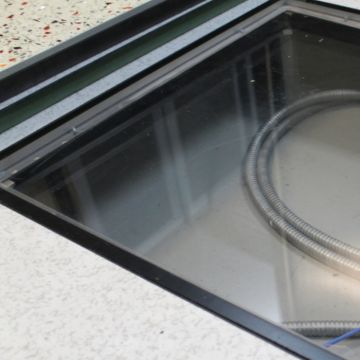 Allows for monitoring of subfloor without removing panels.