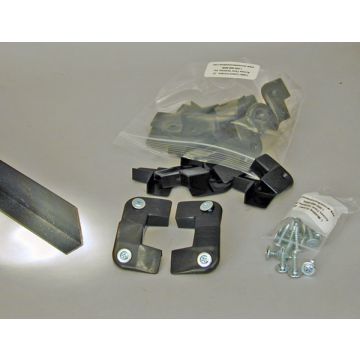 Included in each kit are 3 pieces of 4' black L Molding, 25 Cable Cutout Corners and 25 Molding Screws.