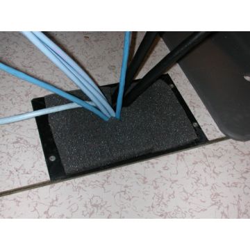 Foam easily conforms to any area where it is inserted, blocking cold air from escaping into open spaces. 