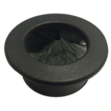 Brushes create a nice seal around the cables 