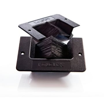 Split design allows installation or removal without disturbing existing cables