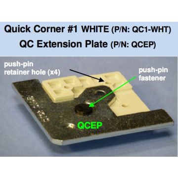 White leveling block for woodcore