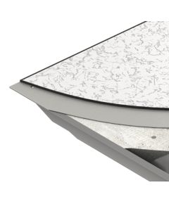 Cross section view of laminated panel
