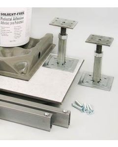 Concrete filled Raised Floor System is used and has been freshly relaminated 